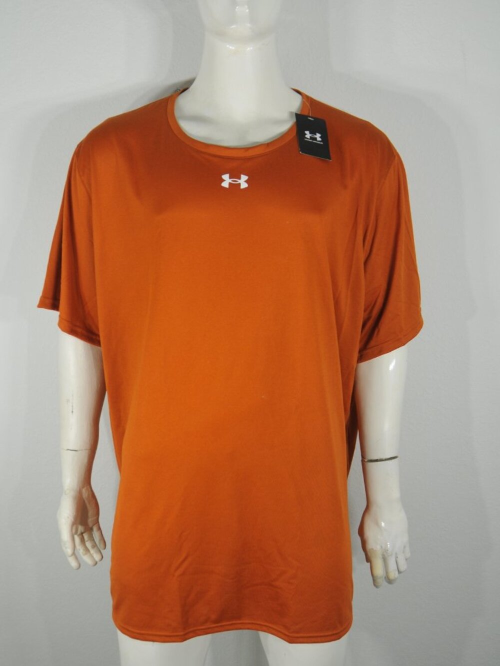 Under Armour Team Tech Men's T shirt 5XL Loose Short sleeve Brown NWT